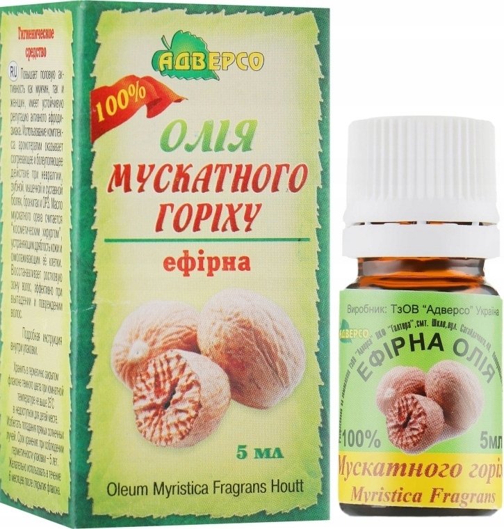 Olejek z Gałki Muszkatołowej, Adverso, 5 ml