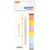 Zakładki papierowe 45x15mm 6 kolorów CANDY 180 kartek 21599 STICK`N