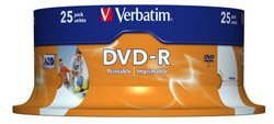 Verbatim DVD-R 16x 4,7GB 25p 43538 cake DataLife+AZO+, nadruk, 43538