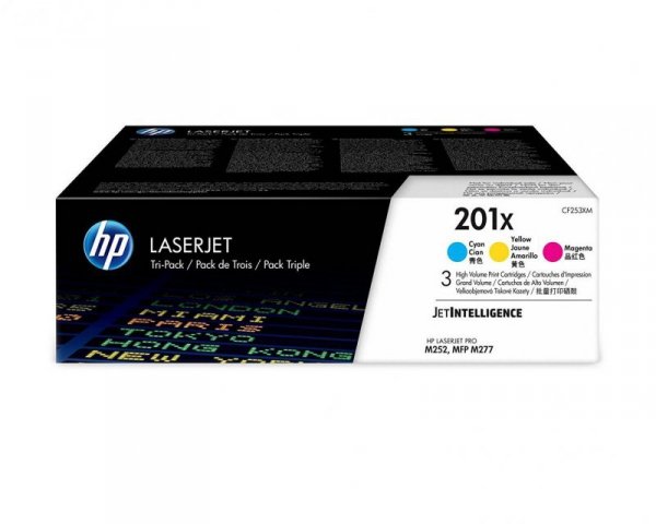 HP Toner nr 201X  CF253XM 3pack CMY