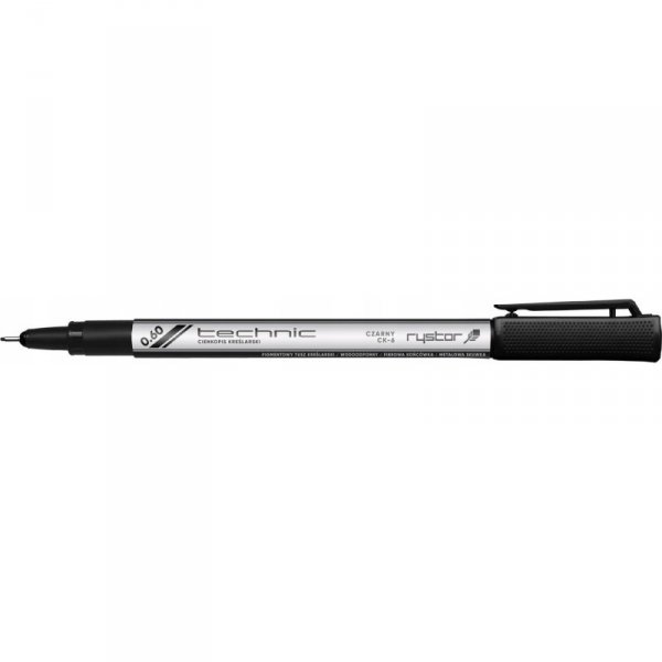 Cienkopis kreślarski TECHNIC 0.6mm czarny 405-060 RYSTOR