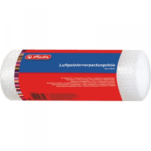 Folia ochronna bąbelkowa w rolce 5m x 40cm 300003479 HERLITZ