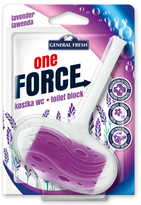 Kostka do WC zawieszka 40g lawenda GENERAL FRESH Force One