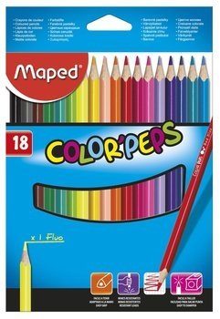 Kredki trójkątne MAPED COLORPEPS JUMBO TRÓJKĄTNE 12kolorów 834010