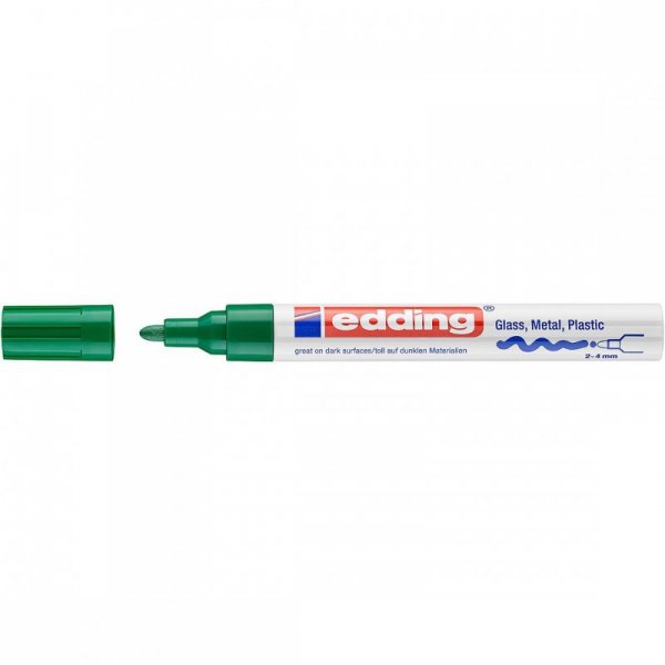 Marker lakierowy 2-4mm 750 zielony okrągła końcówka 750/004/ZI EDDING