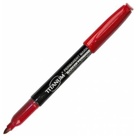 Marker permanentny okrągły czerwony PY1002-GY TITANUM