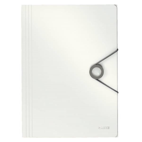 Teczka z gumką A4 PP SOLID biała 45631001 LEITZ