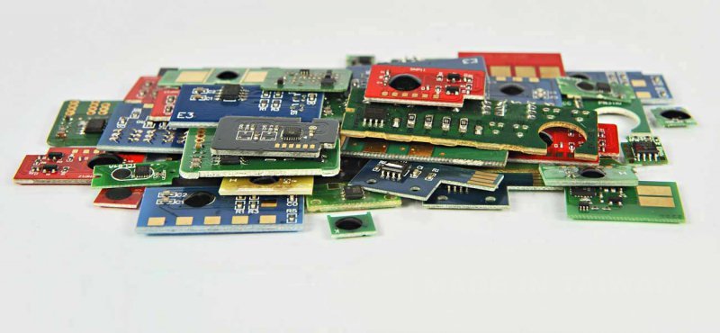 Chip CMYK Minolta TNP48 (TNP50) uniwersalny (pasuje do kaset każdego koloru) Konica Minolta Bizhub C3350, Konica Minolta Bizhub 