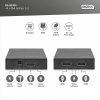 Digitus Rozdzielacz/Splitter HDMI 2-portowy, 4K 30Hz UHD 3D, HDCP 1.3, audio
