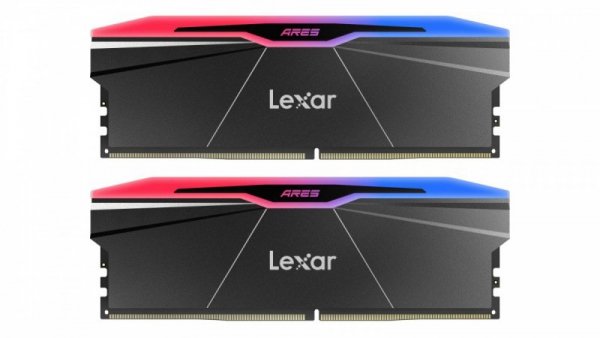 Lexar Pamięć DDR5 ARES RGB 64GB(2*32GB)/6400 CL32 czarna