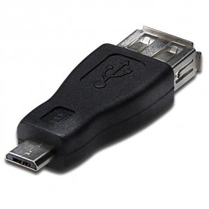 Adapter Akyga AK-AD-08 (USB F - Micro USB M; kolor czarny)
