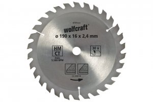 Wolfcraft Piła tarczowa 160x16mm HM 20 z. dokładne cięcia
