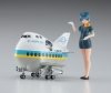 Hasegawa SP465-52265 Egg Girls Collection 12 Sara Mayuki (CA) w/Airliner 1:20 Figure & Egg Plane