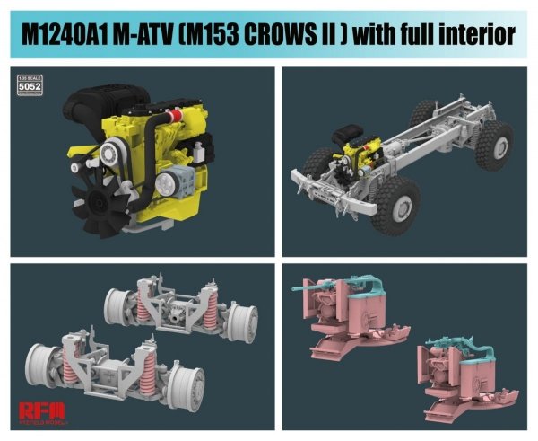 RFM-5052 M1240A1 M-ATV M153 CROWS II with Full Interior Kit