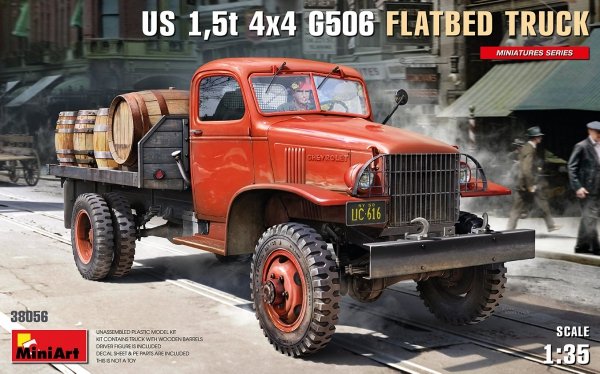 Mini Art 38056 US 1,5T 4x4 G506 Flatbed truck 1/35
