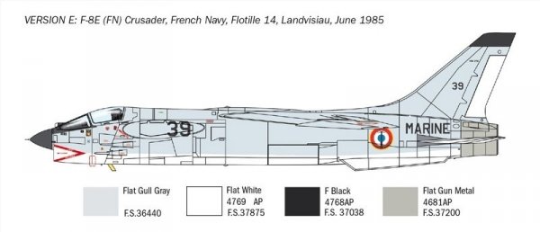 Italeri 1456 F-8E Crusader