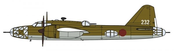 Hasegawa 02470 Mitsubishi Ki 67 Type 4 Heavy Bomber Hiryu (Peggy) 1/72
