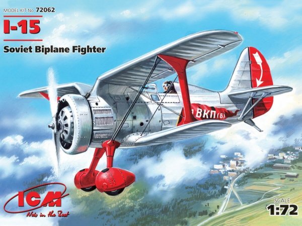 ICM 72062 I-15 Soviet Biplane 1/72