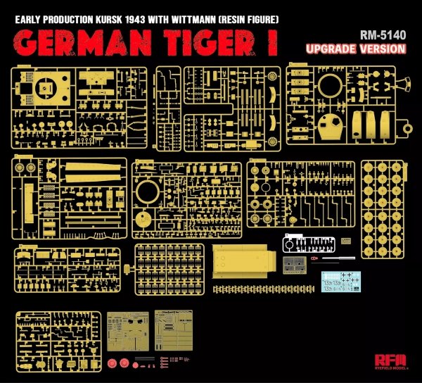 RFM 5140 Tiger I Early Production Wittmann Kursk 1943 Upgrade Version 1/35