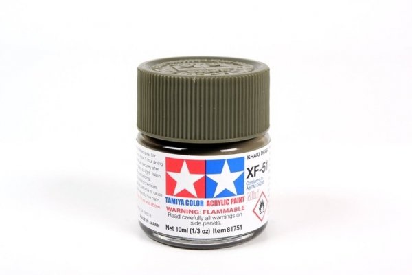Tamiya 81751 Acrylic Mini XF-51 Khaki Drab 10ml