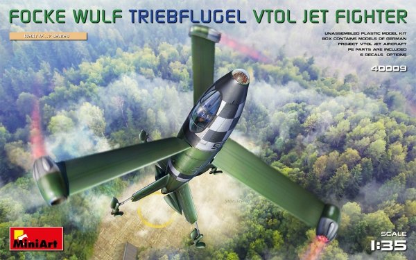 Mini Art 40009 Focke Wulf Triebflugel (VTOL) Jet fighter 1/35