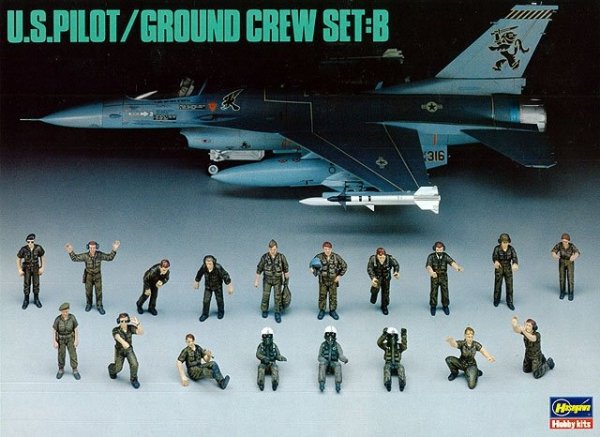 Hasegawa X48-5 - 36005 U.S.Pilot/Ground Crew Set B 1/48