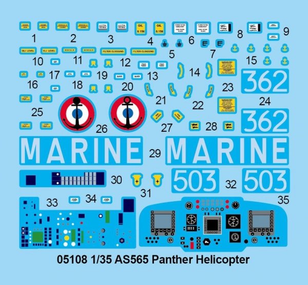 Trumpeter 05108 As565 Panther