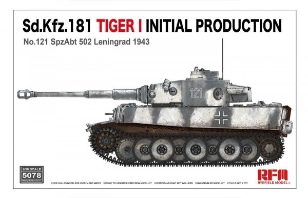 RFM-5078 Sd.Kfz.181 Tiger I Initial Production No.121 SpzAbt 502 Leningrad 1943