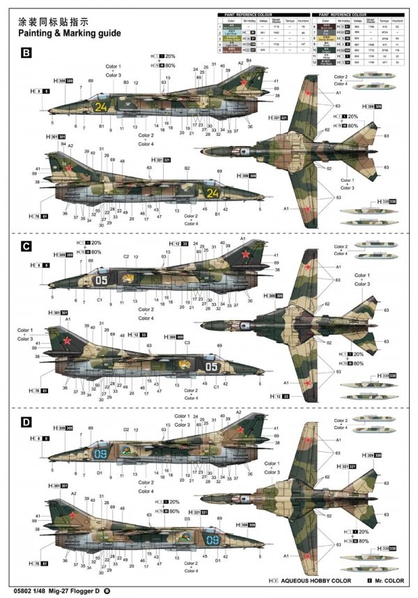 Trumpeter 05802 Mig-27 Flogger D 1/48