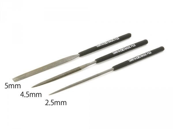 Tamiya 74104 Basic File Set Smooth Dbl. Cut