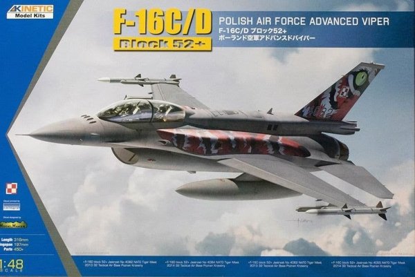 Kinetic 48076 F-16 C/D Polish Air Force 1/48