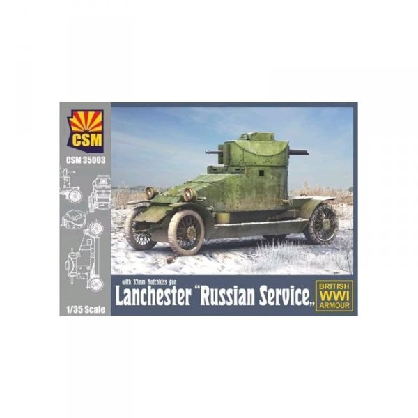 Copper State Models 35003 Lanchester &quot;Russian Service&quot; with 37mm Hotchkiss gun British WWI Armour