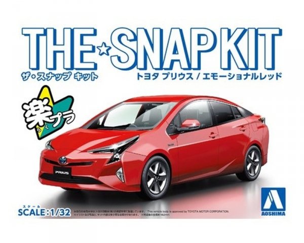 Aoshima 05417 1/32 SNAP KIT#02-B Toyota Prius (Emotional Red)
