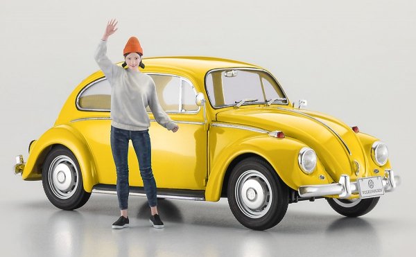 Hasegawa SP620-52420 Volkswagen Beetle Type 1 (1967) w/ Girl's Figure 1/24