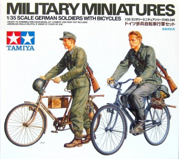 Tamiya 35240 German Soldiers with Bicycles 1/35