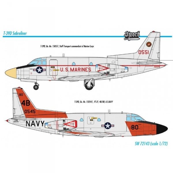 Sword 72143 T-39D Saberliner 1/72