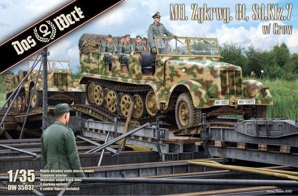 Das Werk 35037 Mtl. Zgkrwg. 8t, Sd.Kfz. 7 w/Crew 1/35