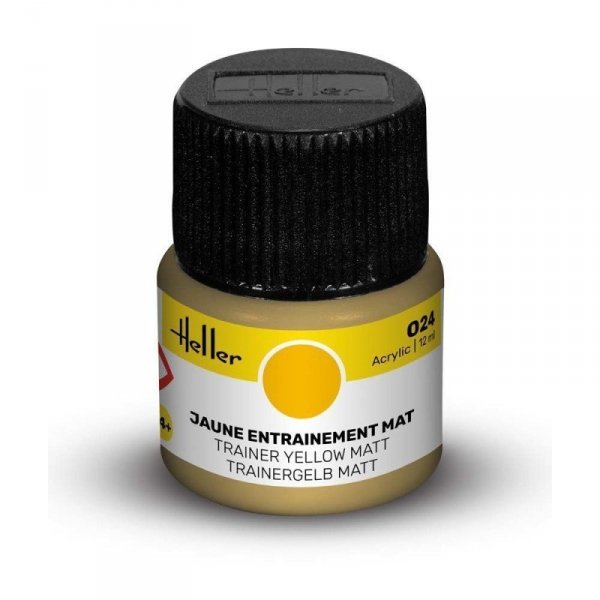 Heller Acrylic Paint 024 Trainer Yellow Matt 12 ml