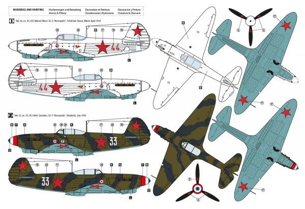 Hobby 2000 48034 Yak-1b GC 3 &quot;Normandie&quot; 1943 1/48
