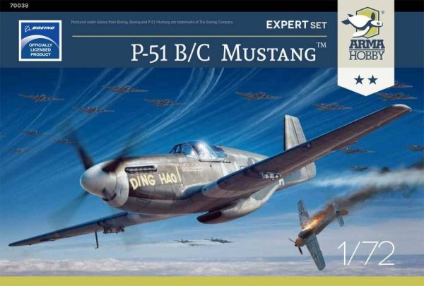 Arma Hobby 70038 Mustang P-51 B/C Expert set 1/72