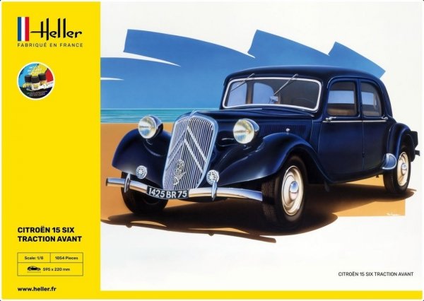 Heller 56799 Starter Kit - Citroen 15 SIX Traction Avant 1/8