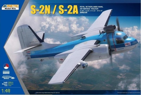 Kinetic 48118 S-2N / S-2A Royal Netherlands Naval Air Service Tracker 1/48