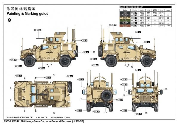 I LOVE KITS 63536 M1278 Heavy Guns Carrier - General Purpose (JLTV-GP) 1/35
