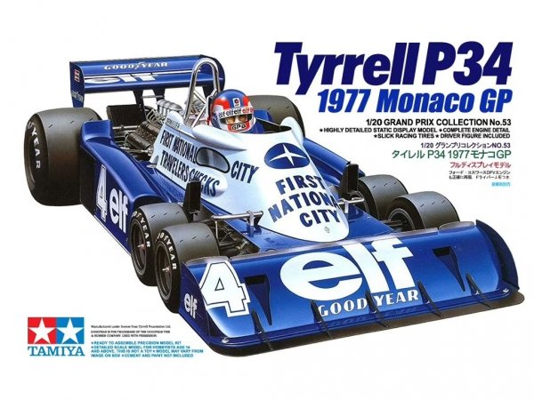 Tamiya 20053 1/20 Tyrrell P34 1977 Monaco GP