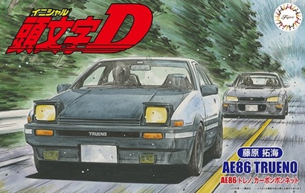 Fujimi 183749 1/24 ISD-19 Initial D AE86 Trueno Carbon Bonnet (Fujiwara Takumi Ver.)