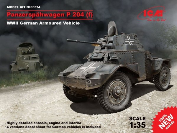 Icm 35374 Panzerspahwagen P-204 (F)