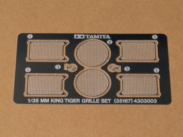 Tamiya 35167 K. Tiger Etched Grille 1/35