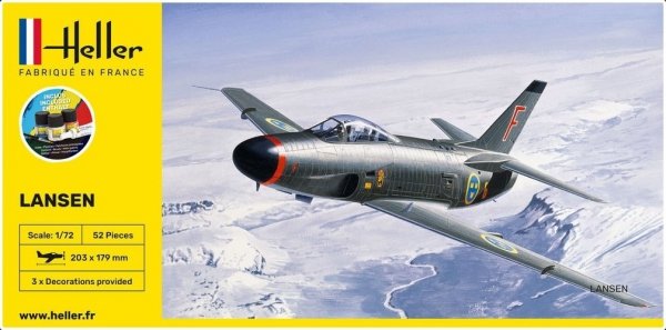 Heller 56343 Starter Set - SAAB 32 Lansen 1/72