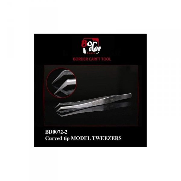 Border Model BD0072-2 HG Long Bend Model Tweezers