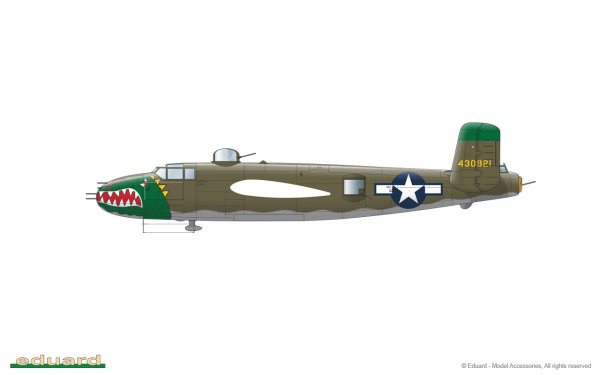 Eduard 2139 B-25J Mitchell GUNN's BUNNY Limited edition 1/72